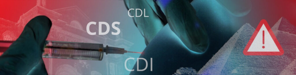 Bild: Andreas Kalcker und CDI, eine Chlordioxid-Injektion und Chlordioxid-Infusion.