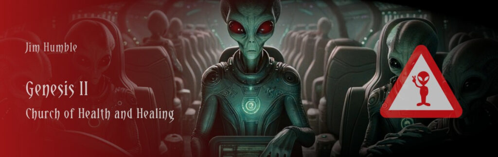 Bild: Aliens mit großen Augen.