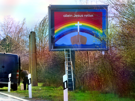Bild: Plakat - Regenbogen, Evangelium